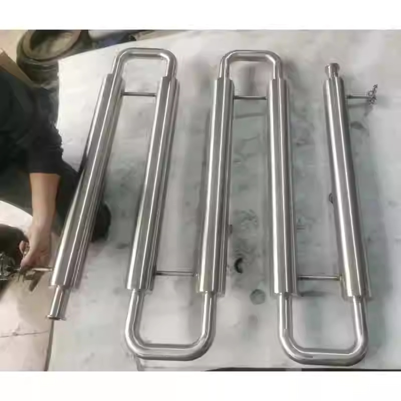 304-316L stainless steel annular pipe heat exchanger with jacketed cooling and heating condenser and cold trap